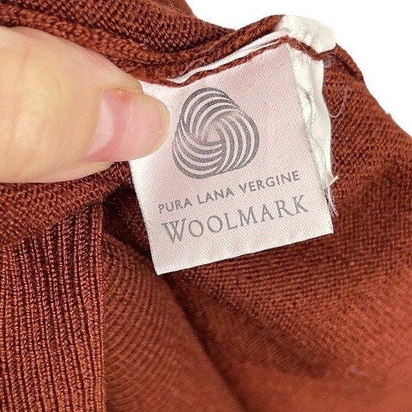 Franco Ziche 100% Pure Wool Long Sleeves Mock Turtleneck Jumper Sweater XXL - Picture 12 of 14